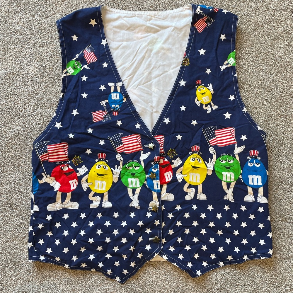 Colorful M&M's Patriotic Vest